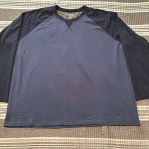 Orvis Men's Dark Blue Long Sleeve Sleep Shirt
